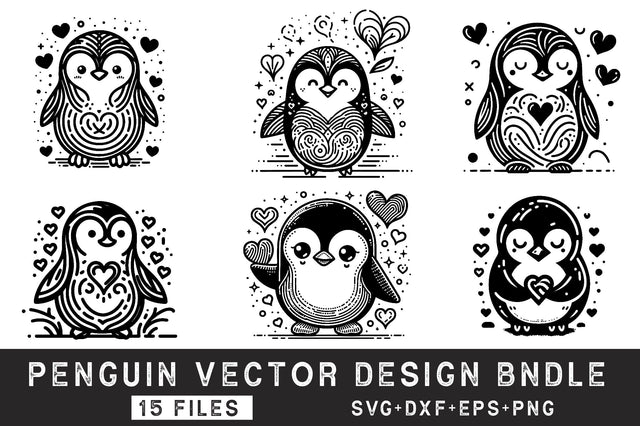 Penguin SVG Bundle SVG Rupkotha 