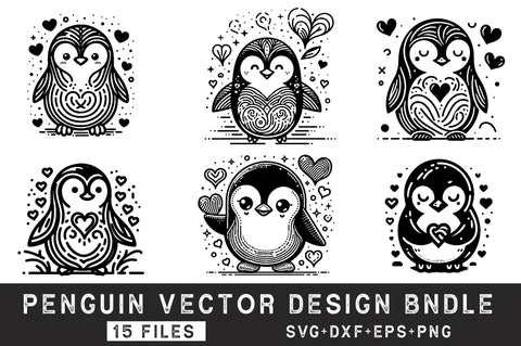 Penguin SVG Bundle SVG Rupkotha 
