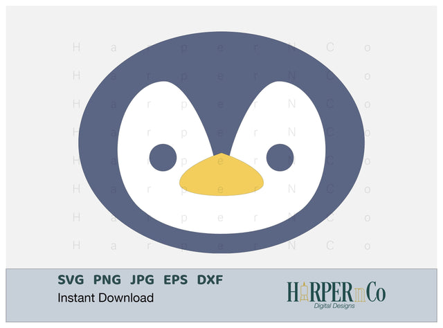 Penguin SVG PNG Cut EPS File SVG HarperNCo 