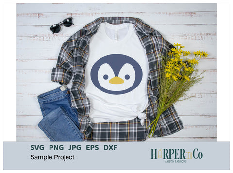 Penguin SVG PNG Cut EPS File SVG HarperNCo 