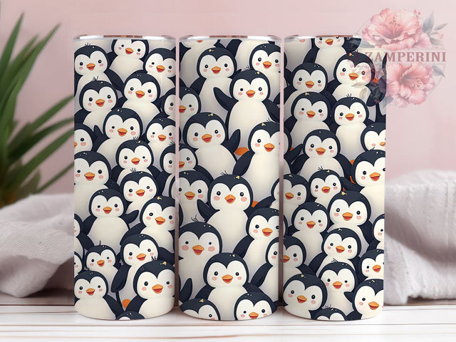 Penguin Winter Kids Tumbler Wrap, Cute Penguins, Seamless Pattern, Tumbler Wrap, Sublimation Design, Animal Print, Winter Decor, Kids Gift Sublimation Li Zamperini 
