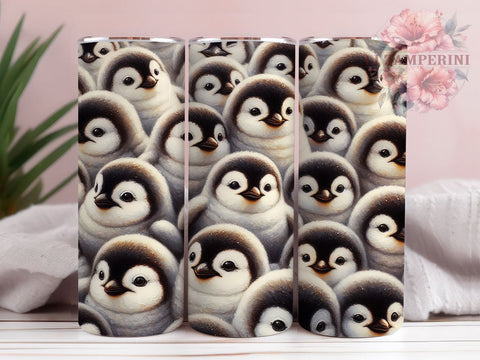 Penguin Winter Kids Tumbler Wrap, Cute Penguins, Seamless Pattern, Tumbler Wrap, Sublimation Design, Animal Print, Winter Decor, Kids Gift Sublimation Li Zamperini 