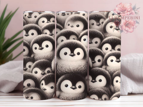 Penguin Winter Kids Tumbler Wrap, Cute Penguins, Seamless Pattern, Tumbler Wrap, Sublimation Design, Animal Print, Winter Decor, Kids Gift Sublimation Li Zamperini 