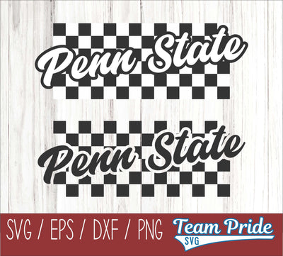 Penn State Retro Team Design SVG Digital Download Printable - SVG, EPS, DXF, PNG SVG Team Pride SVG 