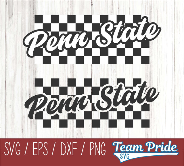 Penn State Retro Team Design SVG Digital Download Printable - SVG, EPS, DXF, PNG SVG Team Pride SVG 