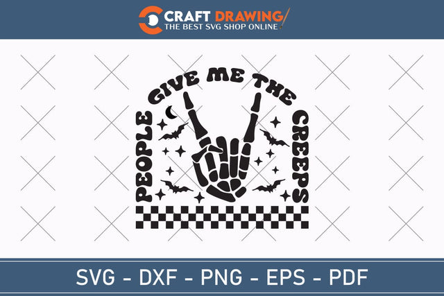People Give Me The Creeps Halloween Svg, Halloween Png , Halloween Clipart, Ghost Svg, Halloween Shirt Svg, Hippie Svg, Retro Svg, Svg Bundle, Sublimation Designs SVG Debashish Barman 