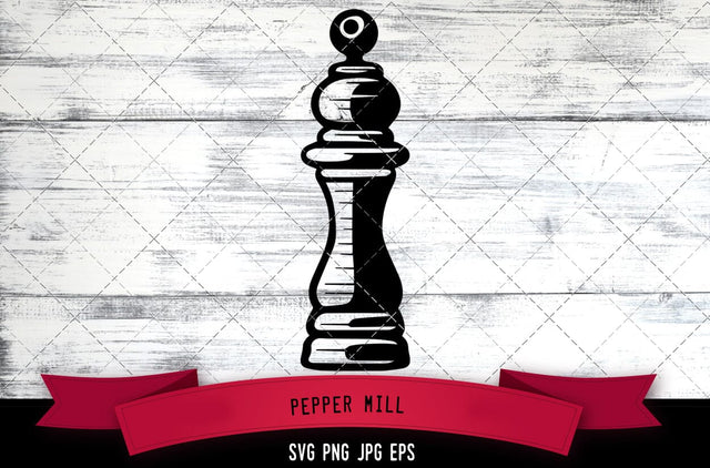 Pepper Mill SVG SVG Loveleen Kaur 