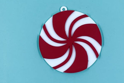Peppermint Candy Ornament Laser SVG File SVG Crafting With Brenna 