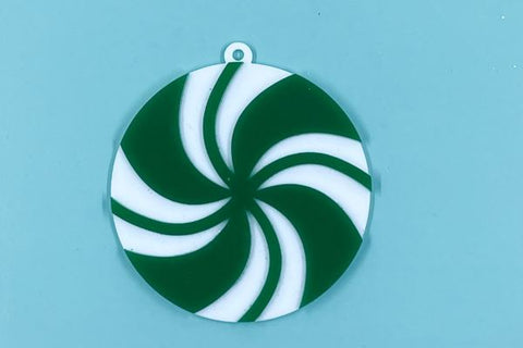 Peppermint Candy Ornament Laser SVG File SVG Crafting With Brenna 