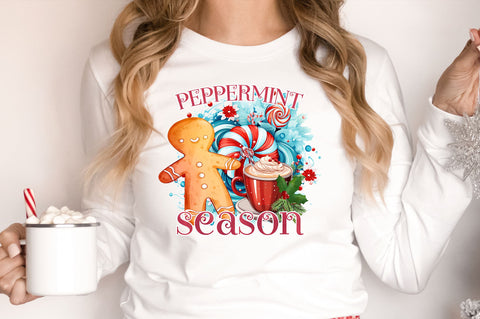 Peppermint season png design Sublimation Regulrcrative 