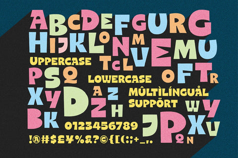 Pepse Dash – The Joy of Cutouts Font Four Lines Std. 