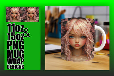 perfect for 11oz and 15oz mugs! , High-quality designs, Fairy Sublimation HoodArtCraft 