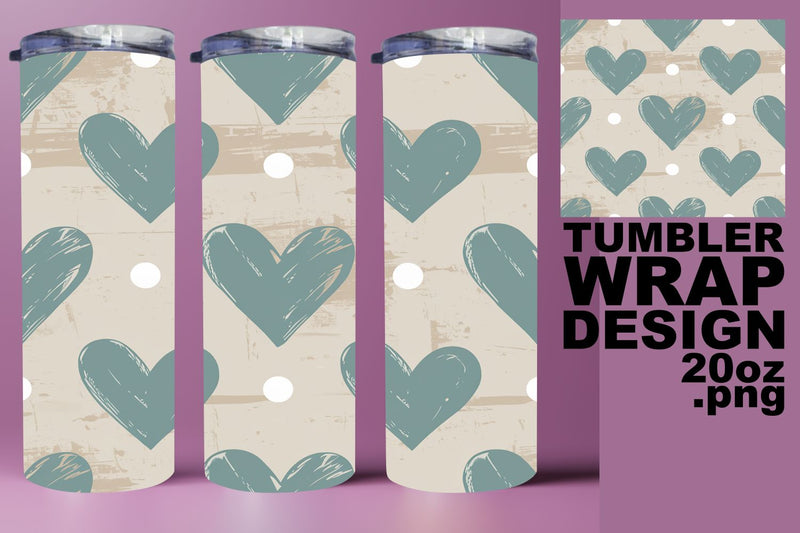 perfect for 20oz tumbler fun! , High-resolution PNG, Heart Sublimation HoodArtCraft 