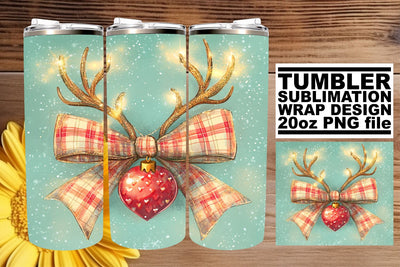 perfect for all occasions! , Elegant tumbler wrap, Christmas Bow Sublimation afrosvg 