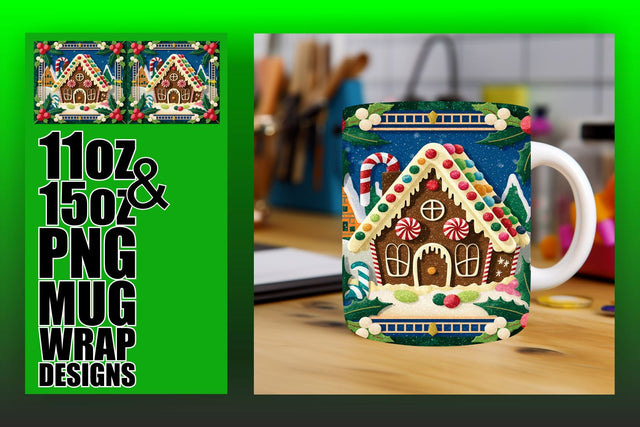 Perfect for all skill levels, versatile mug designs! , 3D Xmas Sublimation HoodArtCraft 