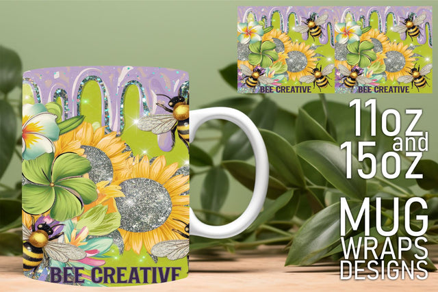 Perfect for all skill levels, versatile mug designs! , Bee Sublimation HoodArtCraft 