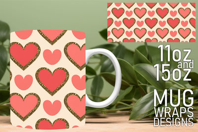 Perfect for any mug project, elevate your creative journey! , Heart Sublimation HoodArtCraft 