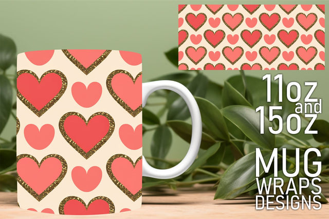 Perfect for any mug project, elevate your creative journey! , Heart Sublimation HoodArtCraft 