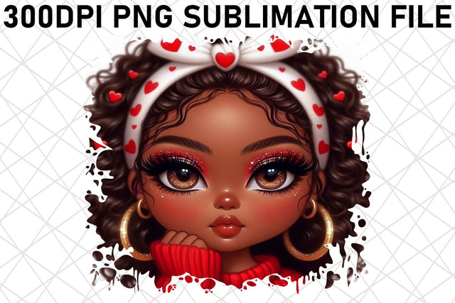 perfect for any project! , High-resolution PNG, Love Girl Sublimation afrosvg 
