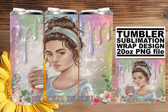 perfect for any sublimation project! , High-resolution tumbler wrap, Woman Sublimation afrosvg 
