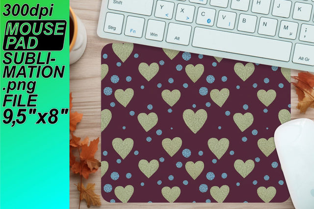 perfect for any workspace! , Create beautiful mouse pads, Heart Sublimation HoodArtCraft 