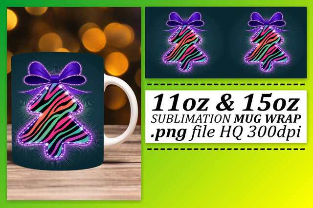 perfect for coffee lovers! , Vibrant wrap templates, Neon Xmas Sublimation afrosvg 