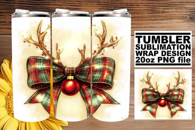 perfect for DIY designs! , High-resolution tumbler wrap, Christmas Bow Sublimation afrosvg 