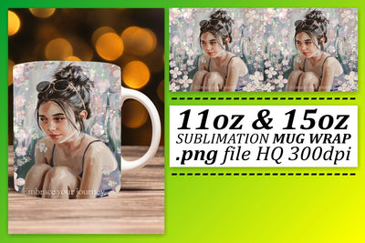 perfect for DIY enthusiasts! , Mug wrap designs, Woman Sublimation afrosvg 