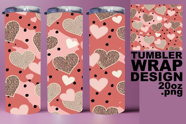 perfect for DIY gifts! , Beautiful tumbler design, Heart Sublimation HoodArtCraft 