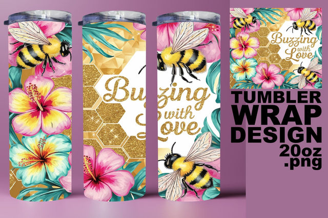 perfect for DIY sublimation! , Artistic tumbler wrap, Bee Sublimation HoodArtCraft 