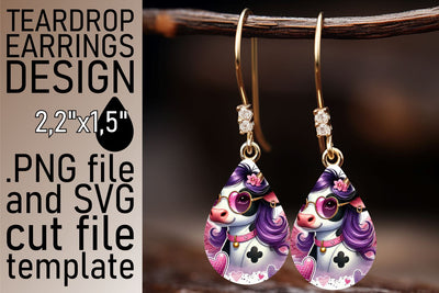 perfect for earrings! , High-quality sublimation template, Valentines Sublimation afrosvg 