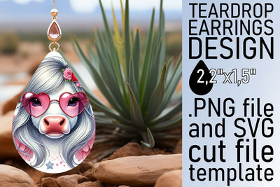 perfect for earrings! , High-quality sublimation template, Valentines Sublimation afrosvg 