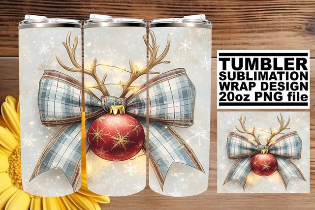 perfect for enhancing your drinkware! , Artistic designs wrap, Christmas Bow Sublimation afrosvg 