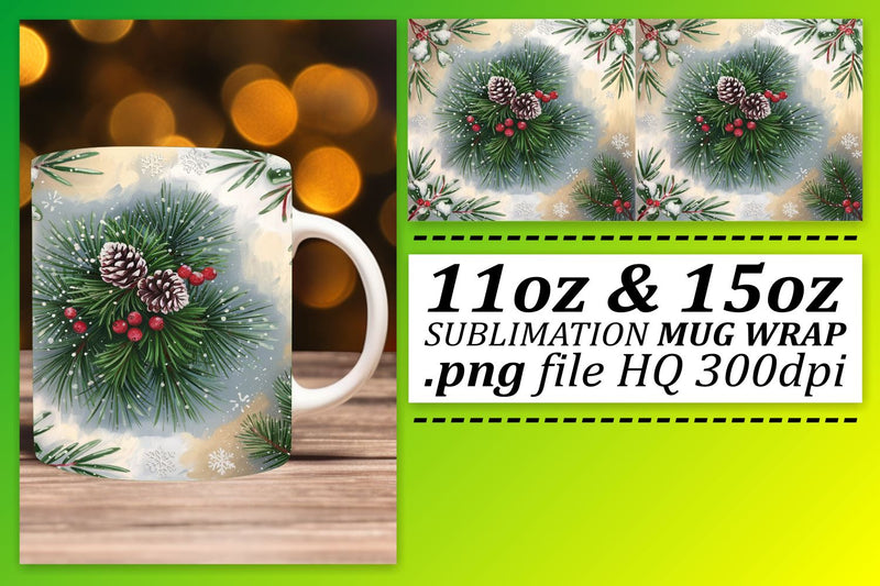 perfect for every drinkware! , Mug wrap PNG files, Christmas Sublimation afrosvg 