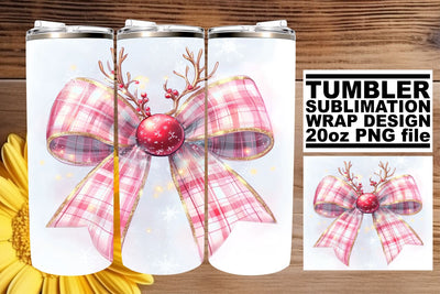 perfect for every occasion! , Creative designs tumbler wrap, Christmas Bow Sublimation afrosvg 