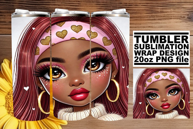 perfect for every occasion! , Creative designs tumbler wrap, Love Girl Sublimation afrosvg 