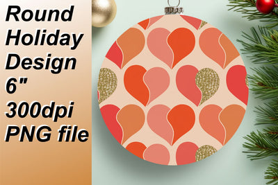 perfect for gifting., Fun round designs for stunning keychain creations, Heart Sublimation HoodArtCraft 