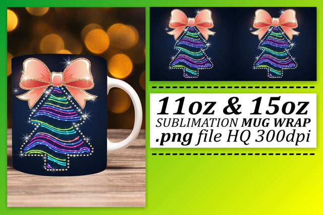 perfect for gifts and events! , Creative mug designs, Neon Xmas Sublimation afrosvg 