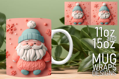 perfect for gifts! , Fun and creative mug designs, 3D Santa Sublimation HoodArtCraft 