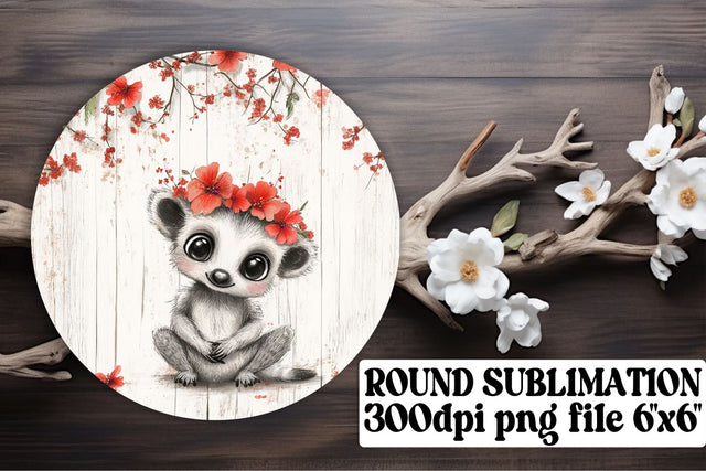 perfect for keychain sublimation! , Colorful round designs, Animals Sublimation afrosvg 
