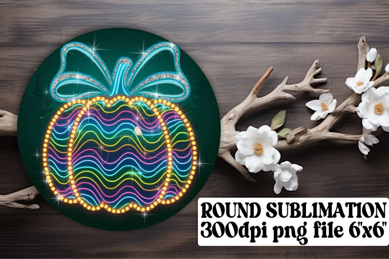 perfect for keychains and sublimation! , Stylish round designs, Neon Fall Sublimation afrosvg 