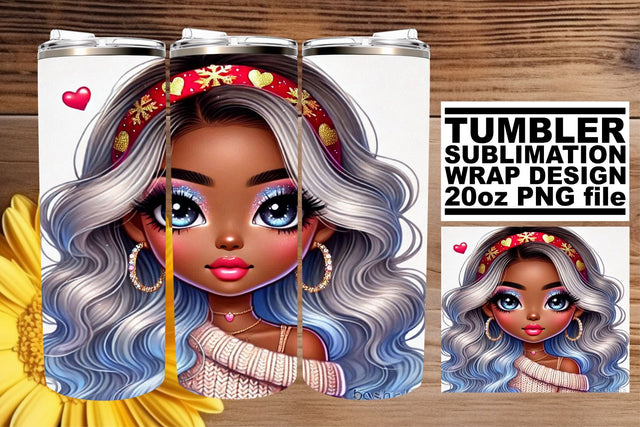 perfect for memorable gifts! , Gorgeous 20oz wrap, Love Girl Sublimation afrosvg 