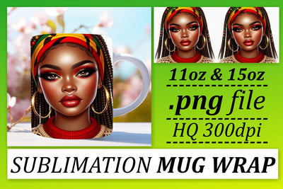 perfect for parties and events! , Custom mug wraps, Love Girl Sublimation afrosvg 