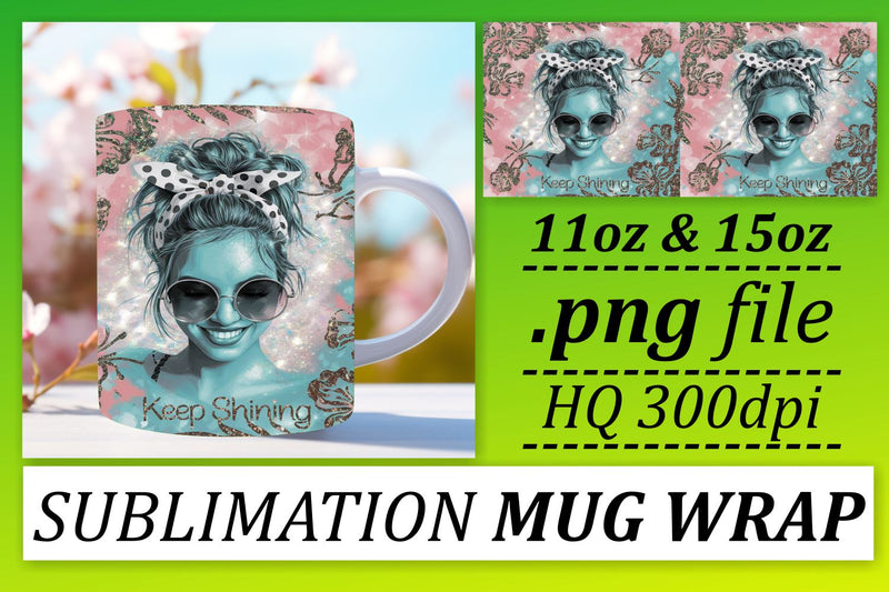 perfect for parties and events! , Custom mug wraps, Woman Sublimation afrosvg 