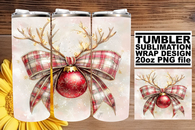 perfect for personal gifts! , Beautifully crafted wrap, Christmas Bow Sublimation afrosvg 