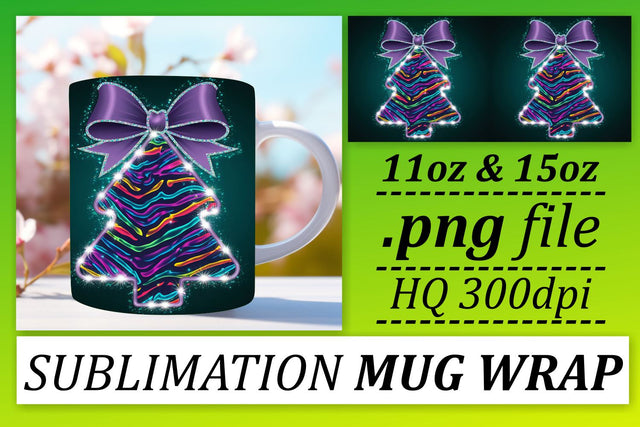 perfect for personal gifts! , Charming designs, Neon Xmas Sublimation afrosvg 
