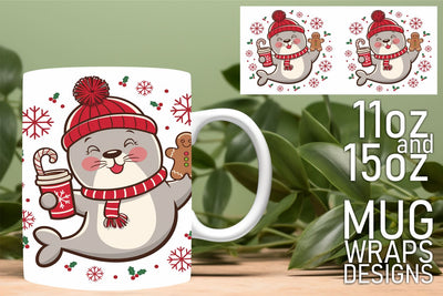 Perfect for personal touches, vibrant mug wrap templates! , Christmas Sublimation HoodArtCraft 