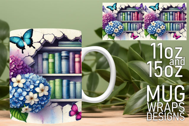 perfect for personalized gifts! , Beautiful mug templates, Books Sublimation HoodArtCraft 
