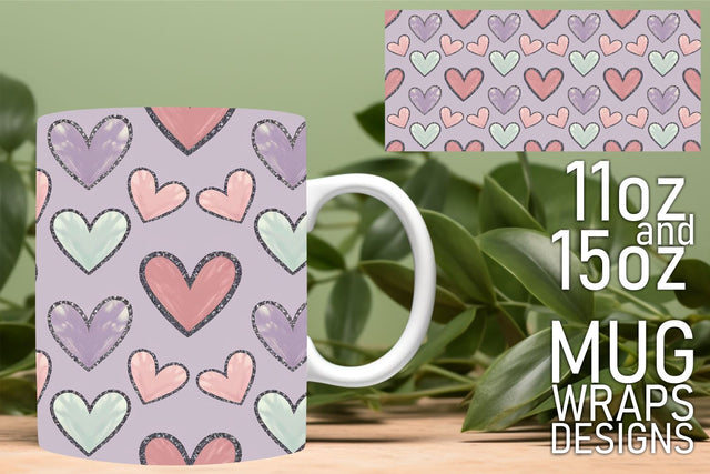 perfect for personalized gifts! , Beautiful mug templates, Heart Sublimation HoodArtCraft 