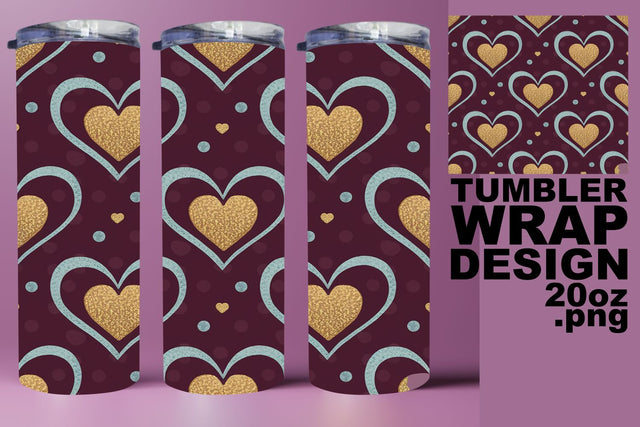 perfect for personalized gifts! , Creative tumbler wrap, Heart Sublimation HoodArtCraft 